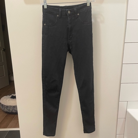 LF CARMAR Hi-Rise Blue/Black Skinny Jeans - Sz 26 - Picture 2 of 6